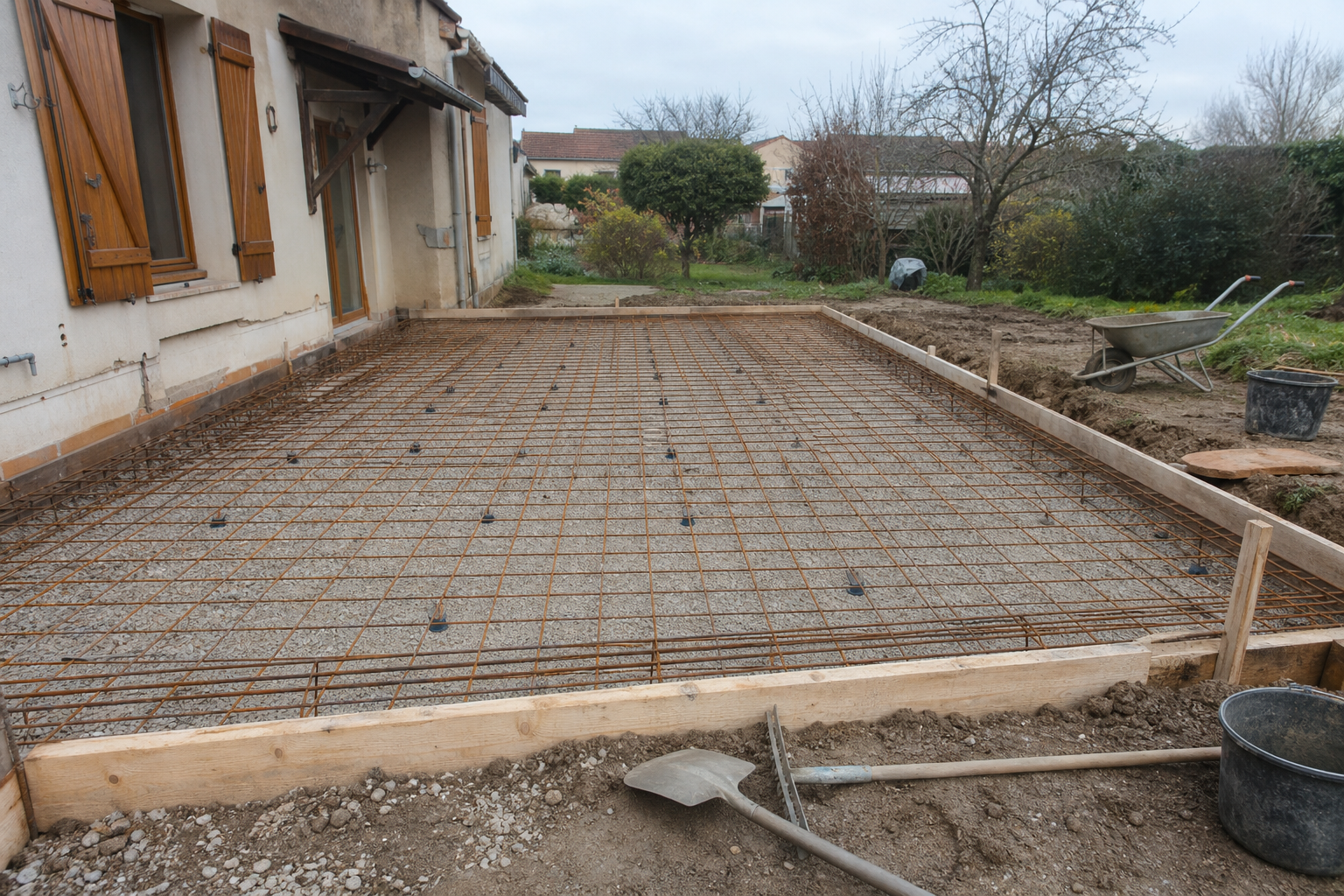Une dalle en béton armé se prépare en 5 décisions